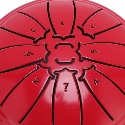 Tambor Mini de Lengüeta de Acero 8 Notas 4 Pulgadas Rojo miniatura 5