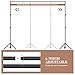 Backdrop Stand 10×8ft (W×H) Adjustable Backdrop Support Ground Kit Photography Photo Shoot Backdrop Stand for Parties with Sandbags, Spring Clips, Carrying Bag