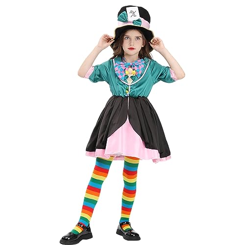 Disfraz Mad Hatter para Niñas con Sombrero miniatura 3