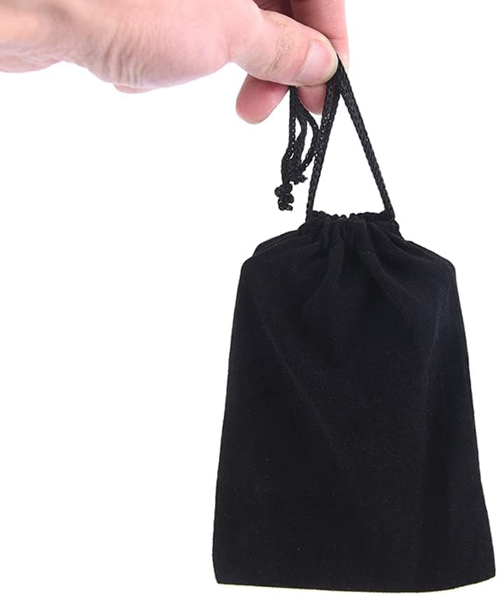Kit 7 Dados RPG de Mesa D&D Opaco Perolado D4 D6 D8 D10 D10% D12 D20 Cor PRETO ROYAL + 1 Bolsa