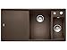 Produktbild Blanco Axia III 6 S-F Cafe 523 488 Braun Spülbecken Küche Granit-Spüle mit Holzschneidbrett Exzenterbetätigung