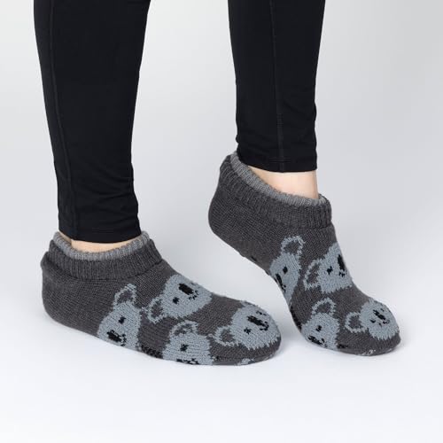 Women's Charming Critter Cuffed Cozy Slipper Socks Gift Ladies Fuzzy Sleepwear Non Slip Loungewear4