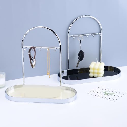 Porte-clés élégant en métal pour décorations d'intérieur contemporaines et style de mode