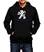 Produktbild Sweatshirt Peugeot Logo Hoodie Herren Men Car Auto Tee Black Grey Long Sleeves Present Christmas (M, Black)