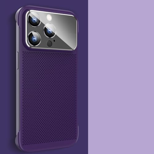 Coque de téléphone sans monture pour iPhone 14 Pro avec protection de lentille en verre