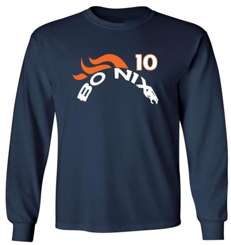 Long Sleeve Bo Nix Denver Old School Logo Shirt T-Shirt Mens Long Sleeve