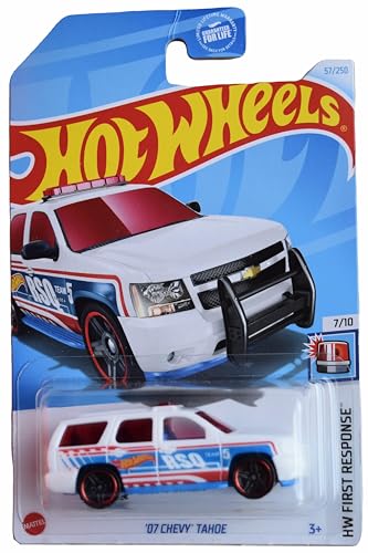 Hot Wheels Chevy Tahoe '07, HW First Response 7/10 [Blanco] 57/250
