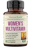 Women's Daily Multivitamin Supplement. Vitamins and Minerals. Chromium, Magnesium, Biotin, Zinc, Calcium, Green Tea. Antioxidant Properties and Immune Support for Women. 60 Capsules
