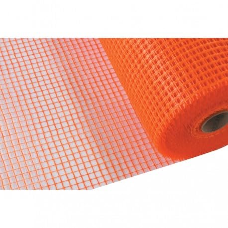 Rete Portaintonaco In Fibra Di Vetro MT 1x50 - Maglia 4x5, 75 G/mq, Per Rinforzo Intonaci E Cappotto