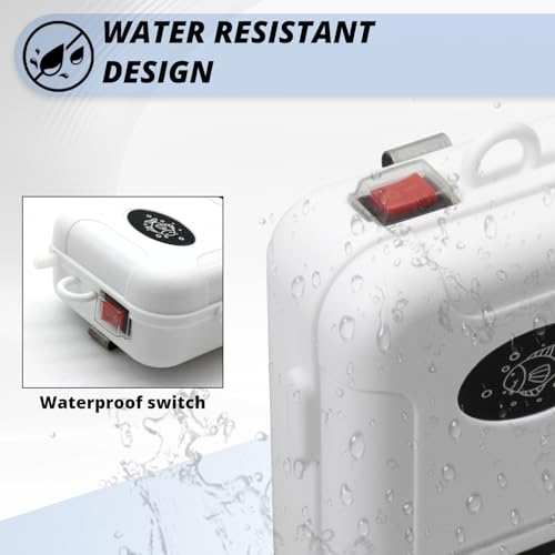 Pompe à air pour aquarium compacte avec aération 20 litres - 6