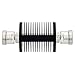 SA75DFDF25W-10 10 dB Fixed Attenuator 7/16 Female (Jack) to 7/16 Female (Jack) Up to 7.5 GHz Rated to 25 Watts, Heatsink Body, 1.45 VSWR
