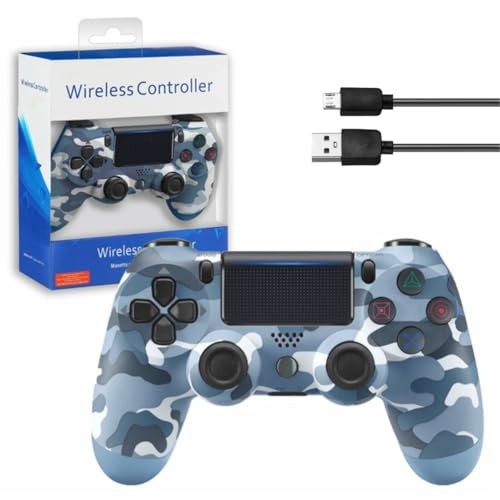 Controle Sem Fio para Joystick de Jogo Compatível Com PS4/Slim/Pro/PC Acompanha Cabo de Carregamento