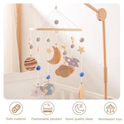 Carrousel de lit en bois durable pour la chambre de bébé - 6