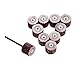 dophee 10Pcs 240 Grit 12mm Flap Wheel Grinding Heads & 3mm Arbor Replacement for Dremel Rotary Tool