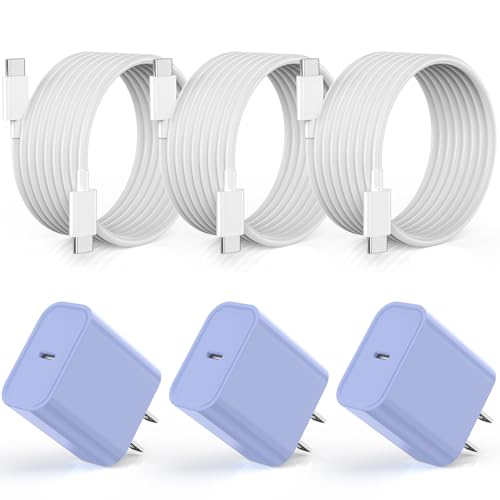Image of Apple iPhone 17 16 Charger Fast Charging [Apple MFi Certified]3Pack Charger