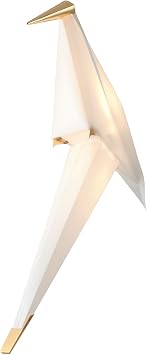 Single Bird Lampshade with Light Source Replacement Kit for LDDBEN Gold Bird Floor Lamp, Bird Lamp Shade