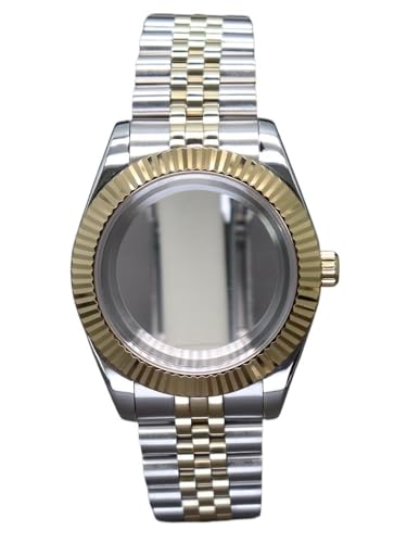 1�� 36/39mm �a�t�����v�P�[�X�p�[�c �K���X NH35 NH36 NH34 8215 ���[�u�����g 28.5mm ������ �S�[���h �V���o�[ �W���r���[ �u���X���b�g �f�C�g�W���X�g(Glass cover 2,36mm Miyota 8215)