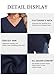 Jouica Womens Sweater V Neck Long Sleeve Sweaters for Women Fashion Pullover Tops Spring Outfits 2026,Navy,Small