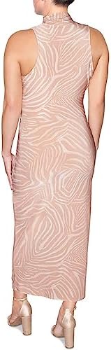 RACHEL Rachel Roy Womens Midi Faux Wrap Sheath Dress Beige L