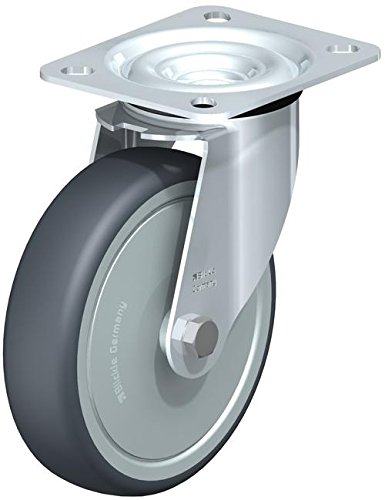 LE-TPA 127K-FK Swivel Caster, 4.92" Wheel Diameter, 275 lb. Load Capacity