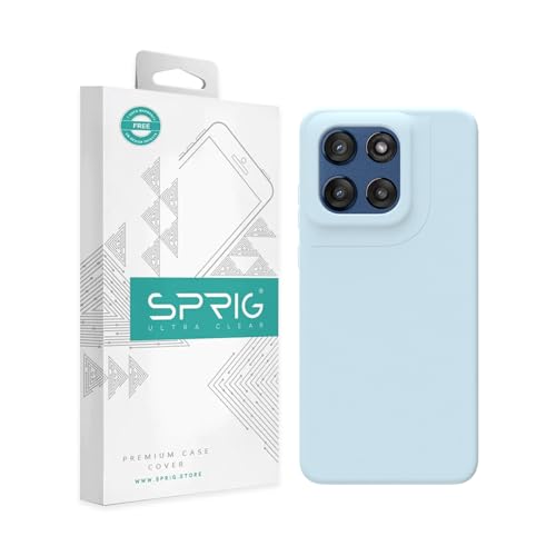 Image of SPRIG Compatible with Moto Edge 60 Stylus Premium SilkTone Back Cover Drop Tested Shock Proof Mobile Case for Men, Women, Boys and Girls with Camera Protection (Light Blue)