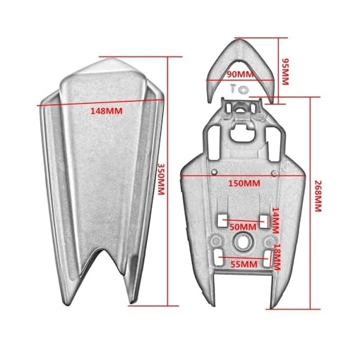 Section capot carénage passager pour supprimer la selle RS660