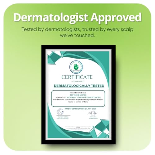 Botanical Luxuriate Tea Tree 100% Natural Anti Lice and Nits Shampoo 100ml Free Quality Transparent Lice Removal Comb With Tea Tree and Neem Extracts