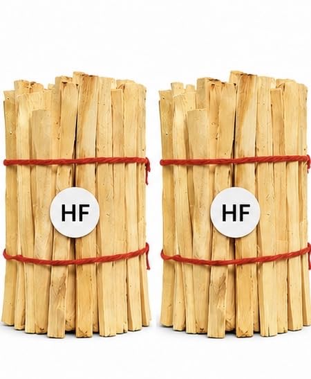 HF Mango Wood Sticks for Havan and Pooja, 100% Natural Aam Ki Lakdi, Chemical Free, Low Smoke, Easy to Light, Pack of 60-image-48