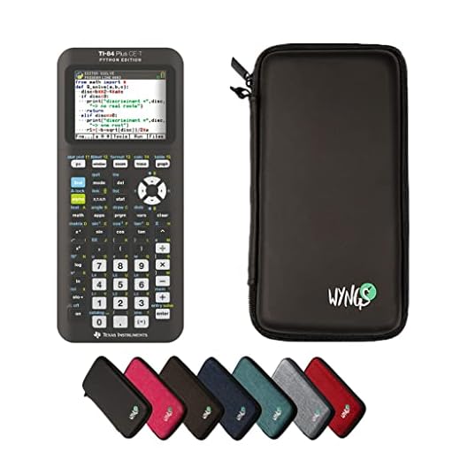 TI-84 Plus CE-T Python Edition + skyddsväska + utökad garanti