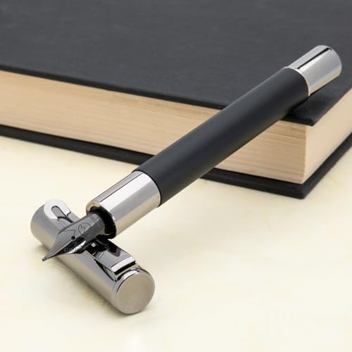 MONTEVERDE Caneta-tinteiro USA Ritma (preto) - ponta média - capa de luxo, um presente ideal para ne