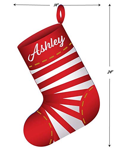 PP4UChristmas Coropolast Yard Sign, Personalize it!, Includes Stakes (Christmas Stocking)