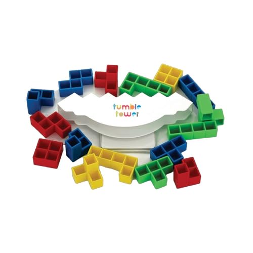 MTG Metro Toys & Gift Educational Stacking Tetris Tumble Tower Balance Building Blocks Puzzle Games Toy,DIY Toy Board Table Games Stacking Balance Puzzle Assembly Bricks Gift for Kids (16-Piece)