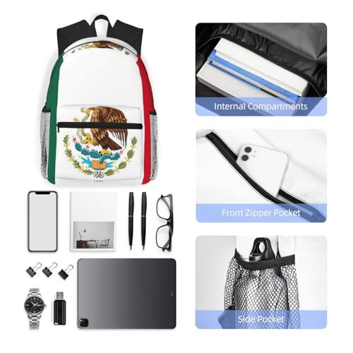 Sac à dos décontracté Mexique pour les cours de l'université et le travail - 5