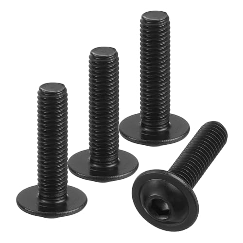 Vis à tête bombée M5 20mm vis à métaux entièrement filetées inox 304 noir