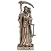 Veronese Design 4 1/4 Santa Muerte Holding Scythe and Scale Polystone Hand Painted Bronze Collectible Figurine Home Decor
