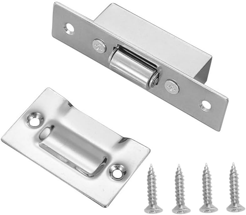 Cabinet Door Latch Lock Made From Stainless Steel Easy Installation,Enhanced Safety For Wooden Doors