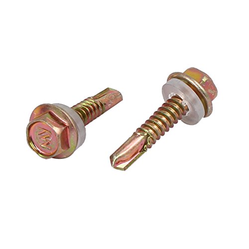 Tornillo autorroscante hexagonal 12# x 1 pulg, 100 pcs miniatura 2