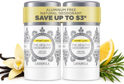 Lavanila Sport Luxe Aluminum Free Natural Deodorant - 2oz, 2 Pk ($32 Value)
