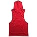 SZKANI Mens Skull Print Sleeveless Fitness Vest Bodybuilding Stringers Workout Tank Tops (X-Large, Red(Single Dumbbell))