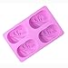 4 Cavities Oval Olive Tree Silicone Soap Mould,Baking Moulds Soap Making Mould for DIY Homemade Soap Making Tools Lotion Bar Bath Making Supplies