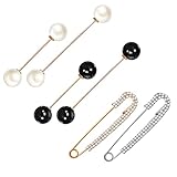 Material de broche: el broche está hecho de aleación, perla falsa, cristal falso. El material de aleación es sólido, duradero, hermoso y generoso, no es fácil de oxidar y corrosión, y tiene una larga vida útil.