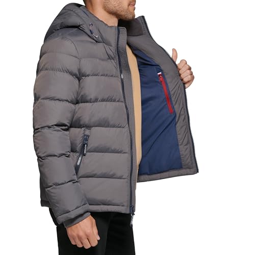 Image of Tommy Hilfiger Men's Classic Hooded Puffer Jacket (Standard and Big & Tall)