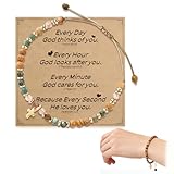 DOVBAN Firmung Geschenke Mädchen,Christliche Geschenke Für Frauen,Kreuz Armband Damen - Geburtstagsgeschenk Für Frauen,Armband Mit Bibelversen Konfirmation Geschenk