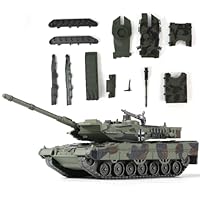 SEBUNAS Leopard 2A7 Militärpanzer im Maßstab 1/72, Schnellbaumodell, deutsches Panzerfahrzeug, Leopard 2A7 Kampfpanzer, Baumodell, Geschenk für Erwachsene und Kinder (14 Teile)