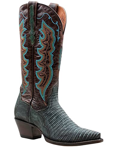 Dan Post Women's Rustic Exotic Lizard Western Boot Snip Toe - Dp80066