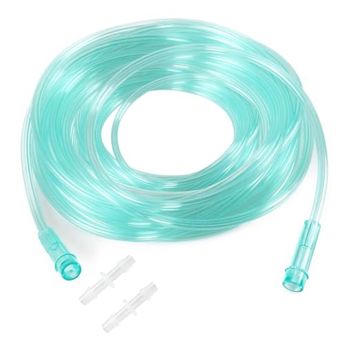 Oxygen Tubing Green Crush Resistant 50 Foot Length Kink Resistant Premium Oxygen TubingPack of 3