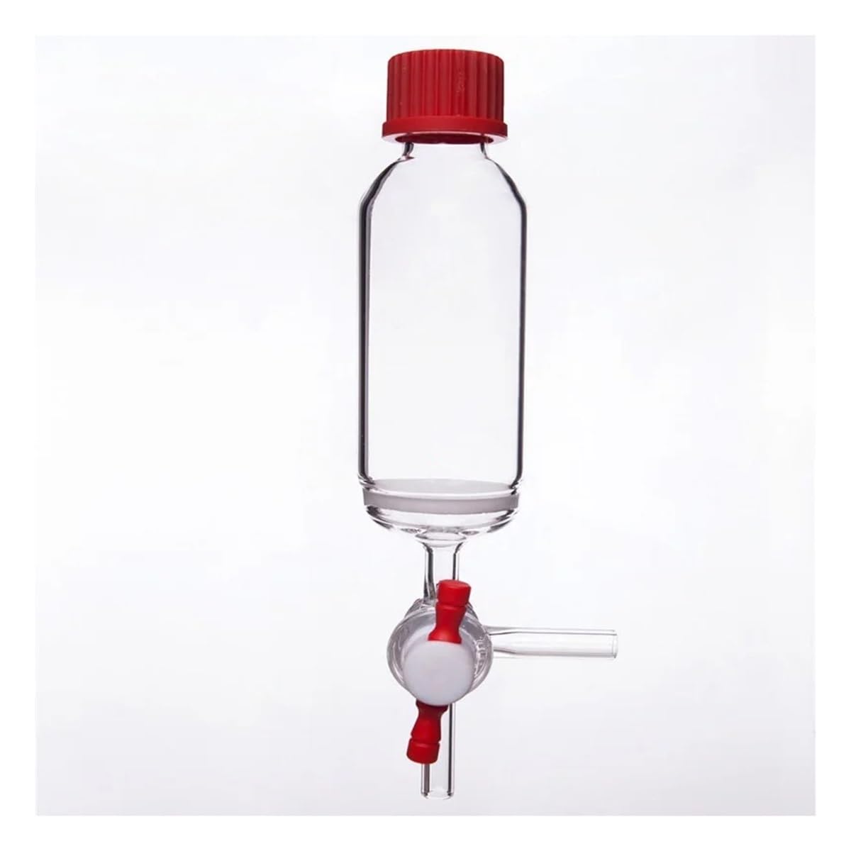 Vetreria da laboratorio Valvola PTFE a T con apertura da 2 mm in vetro borosilicato P13(P130050M)