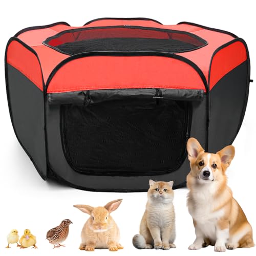 Large Brooder Box for Chicks,Starter Kit for Baby Chick Care Portable Pet Puppy Playpen