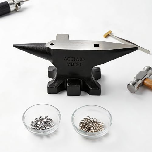 30 lbs Cast Steel Anvils for Blacksmithing High Hardness Blacksmith Anvil Multi-Head Shaped Steel Forging Tools Black