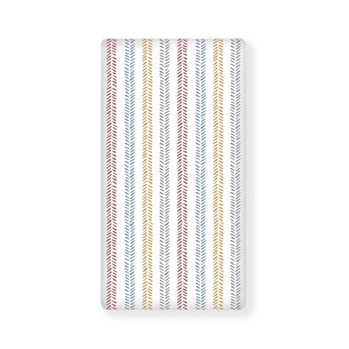 Image of Arrow Baby Crib Sheets for Boys Girls Colorful Arrow Fitted Crib Sheet for Standard Crib and Toddler Mattress Cute Baby Mattress Sheets Toddler Bed Sheet 52x28x8 in